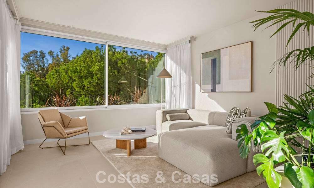 Instapklaar, eigentijds gerenoveerd, duplex appartement te koop met uitzicht op de golfbanen in La Quinta, Marbella - Benahavis 790491