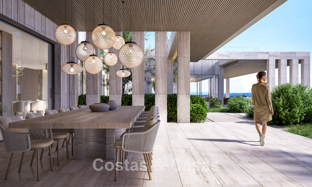 Nieuwe, first-class designvilla te koop met zeezicht in een gated en bewaakte omgeving van Sotogrande, Costa del Sol 790725