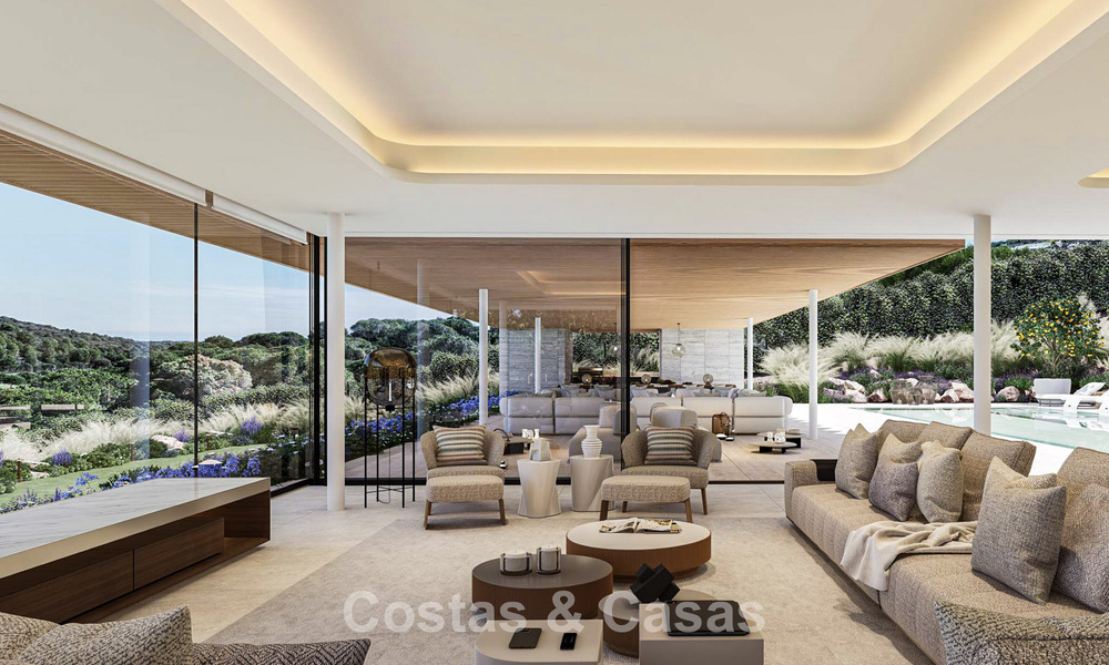Villa met architectonische topklasse te koop, grenzend aan de golfbaan in een privé-enclave van Sotogrande, Costa del Sol 790768