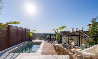 Eigentijds gerenoveerd 3-slaapkamer appartement te koop met privézwembad en zeezicht in Nueva Andalucia, Marbella 790784 