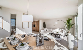 Eigentijds gerenoveerd 3-slaapkamer appartement te koop met privézwembad en zeezicht in Nueva Andalucia, Marbella 790792 