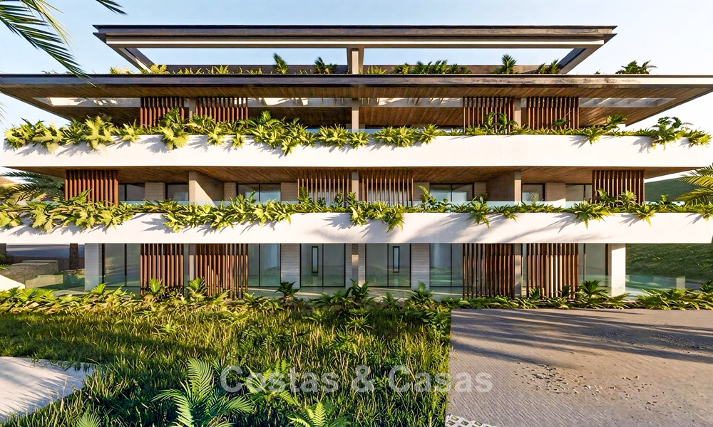 Exclusieve luxe appartementen in een eerstelijns golfcomplex met zeezicht in Mijas, Costa del Sol 791285