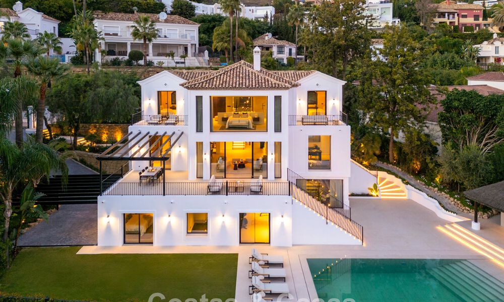 Luxueuze klasse-villa te koop met panoramisch uitzicht, grenzend aan de golfbaan in Marbella - Benahavis 791633