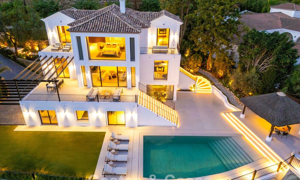 Luxueuze klasse-villa te koop met panoramisch uitzicht, grenzend aan de golfbaan in Marbella - Benahavis 791635