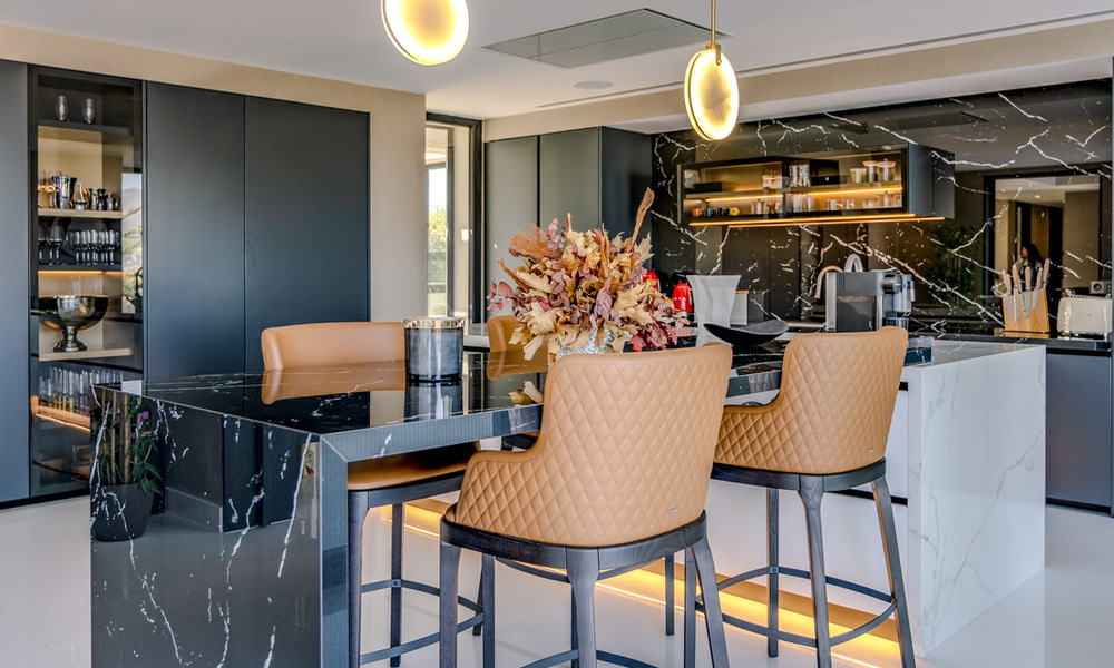 Gloednieuwe, moderne luxevilla met zeezicht te koop in een golfresort in Mijas, Costa del Sol 791685