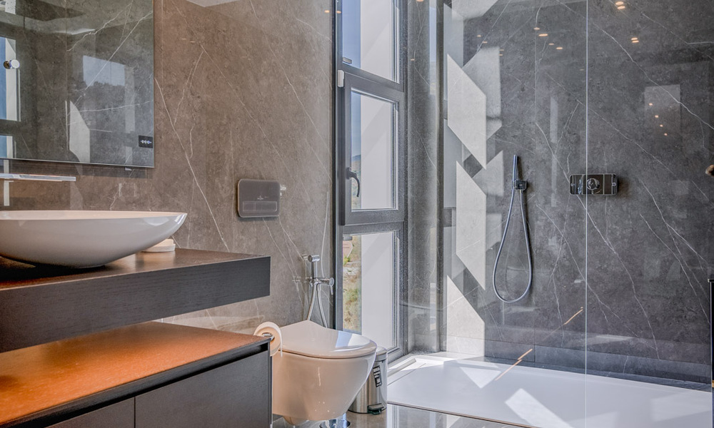 Gloednieuwe, moderne luxevilla met zeezicht te koop in een golfresort in Mijas, Costa del Sol 791694