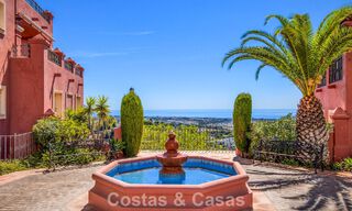 Instapklaar, royaal appartement met panoramisch zeezicht te koop in Benahavis - Marbella 791752 