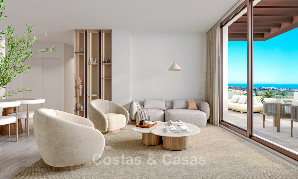 Nieuwe, moderne appartementen met panoramisch zeezicht in Mijas Costa, Costa del Sol 791709