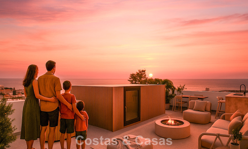 Modernistische schakelvilla’s te koop met 360° uitzicht, in Mijas Costa, Costa del Sol 791800