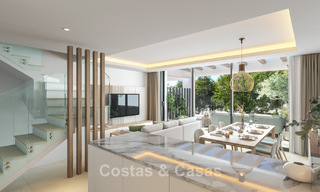 Eigentijdse townhouses met hedendaags ontwerp te koop in een golfomgeving van Mijas Costa, Costa del Sol 791824 