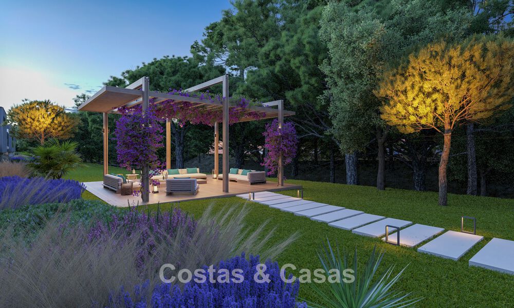 Eigentijdse townhouses met hedendaags ontwerp te koop in een golfomgeving van Mijas Costa, Costa del Sol 791828