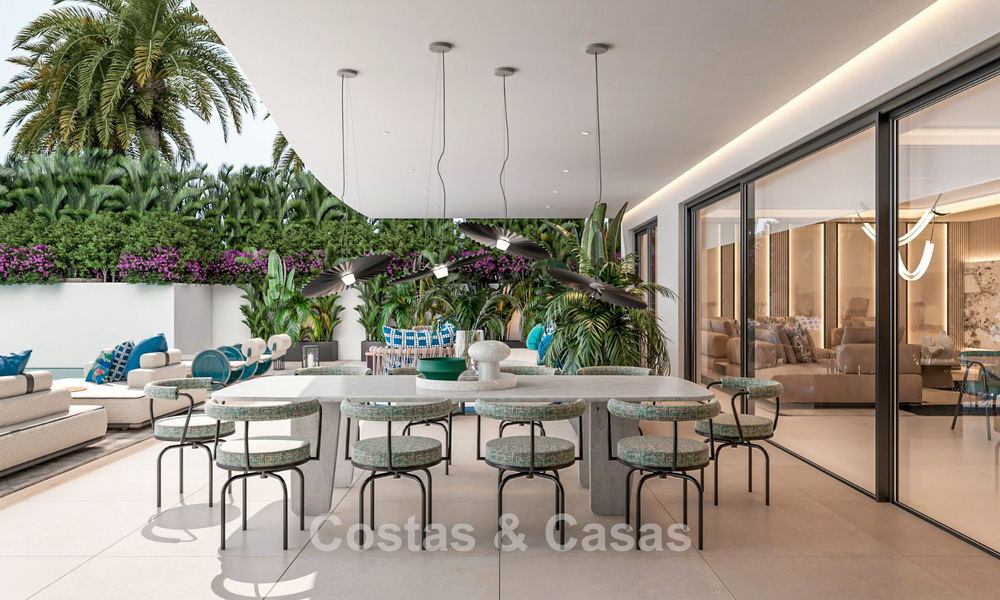 High-end luxe appartement te koop in een eerstelijnstrand complex ten oosten van Marbella centrum 792198