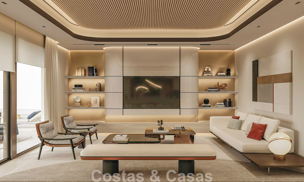High-end luxe appartement te koop in een eerstelijnstrand complex ten oosten van Marbella centrum 792217