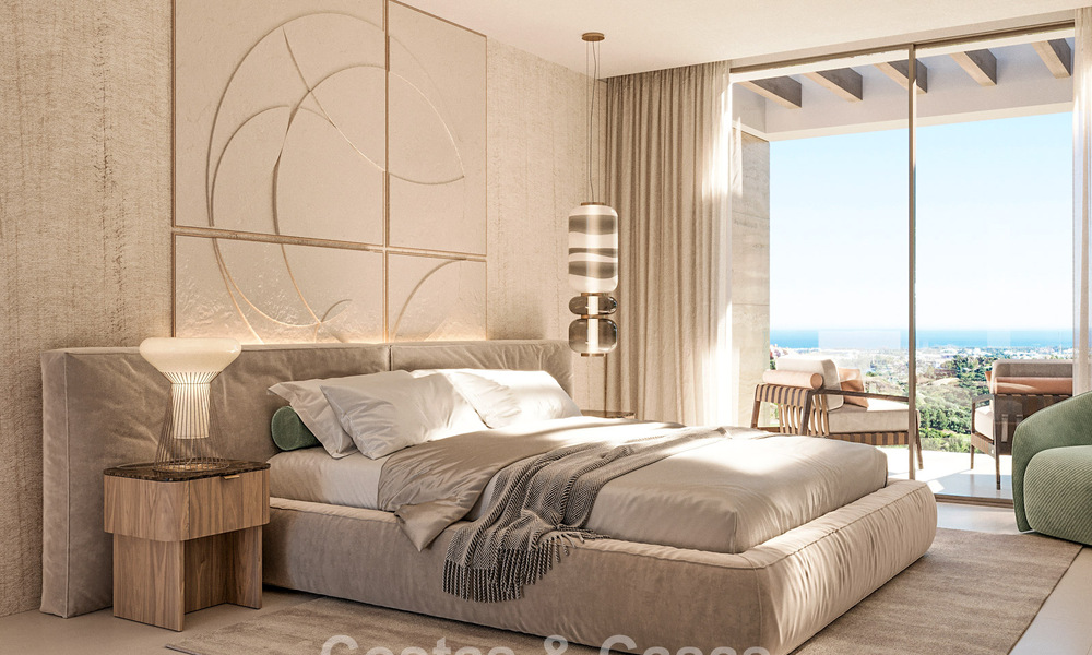 5 Modernistische schakelvilla’s te koop met panoramisch zeezicht in La Quinta, Benahavis - Marbella 795596