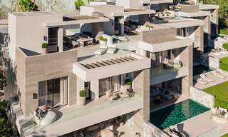 5 Modernistische schakelvilla’s te koop met panoramisch zeezicht in La Quinta, Benahavis - Marbella 795597 