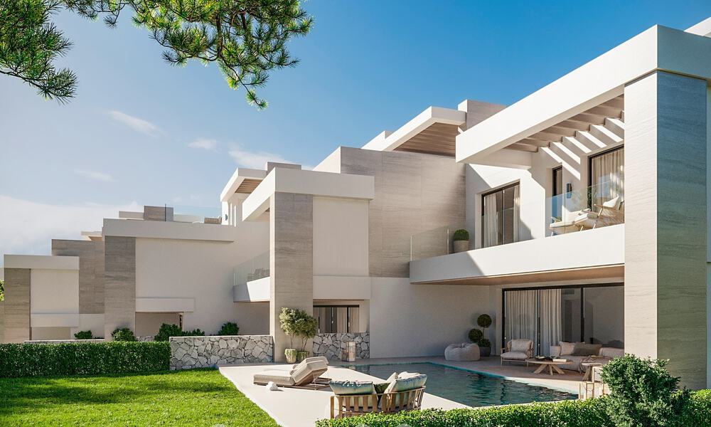 5 Modernistische schakelvilla’s te koop met panoramisch zeezicht in La Quinta, Benahavis - Marbella 795600
