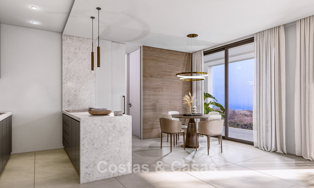 Off-plan nieuwbouwvilla met gesofisticeerde architectuur en panoramisch zeezicht te koop in Marbella - Benahavis 792680