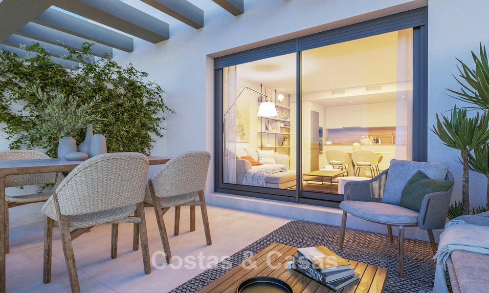 Moderne nieuwbouwappartementen te koop op wandelafstand van het strand in Mijas Costa, Costa del Sol 792690