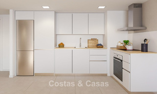 Nieuwe, hedendaagse appartementen met panoramisch zeezicht te koop in Mijas Costa, Mijas 792744 