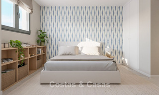 Nieuwe, hedendaagse appartementen met panoramisch zeezicht te koop in Mijas Costa, Mijas 792745 