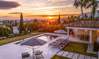 Instapklare, eigentijds-mediterrane villa met onverstoord, panoramisch zeezicht te koop in Benahavis - Marbella 793453 