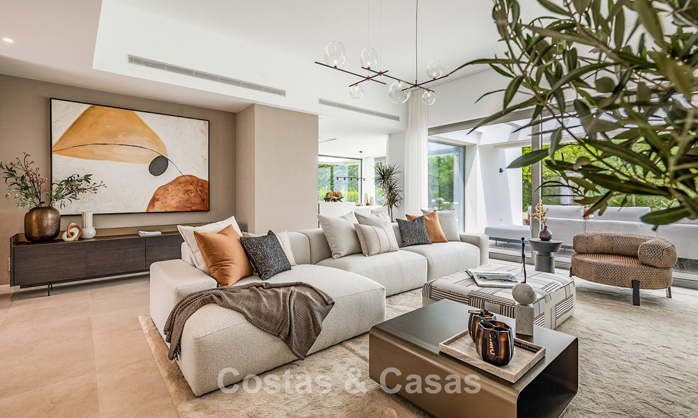 Instapklare, luxevilla met minimalistische bouwstijl te koop op de New Golden Mile tussen Marbella en Estepona 793096