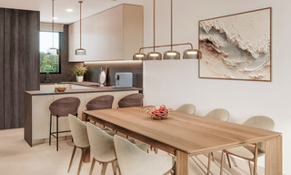 Lancering! Moderne schakelvilla’s met zeezicht in een exclusieve resortstijl te koop in Elviria, Oost-Marbella 793139 