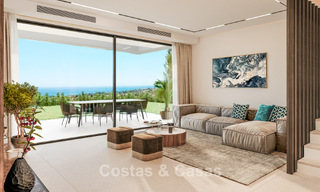Lancering! Moderne schakelvilla’s met zeezicht in een exclusieve resortstijl te koop in Elviria, Oost-Marbella 793148 