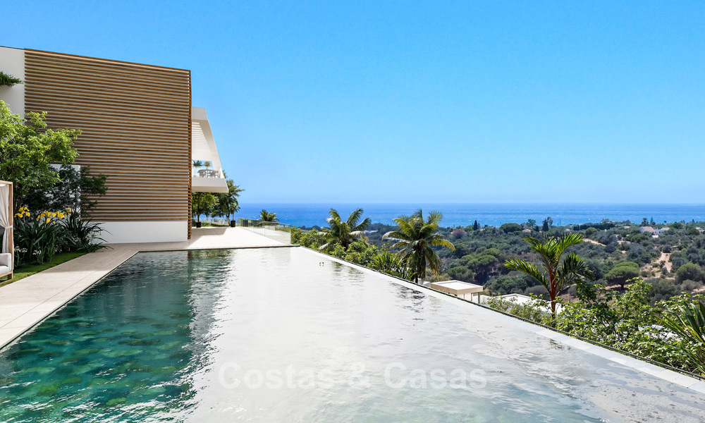 Lancering! Moderne schakelvilla’s met zeezicht in een exclusieve resortstijl te koop in Elviria, Oost-Marbella 793150