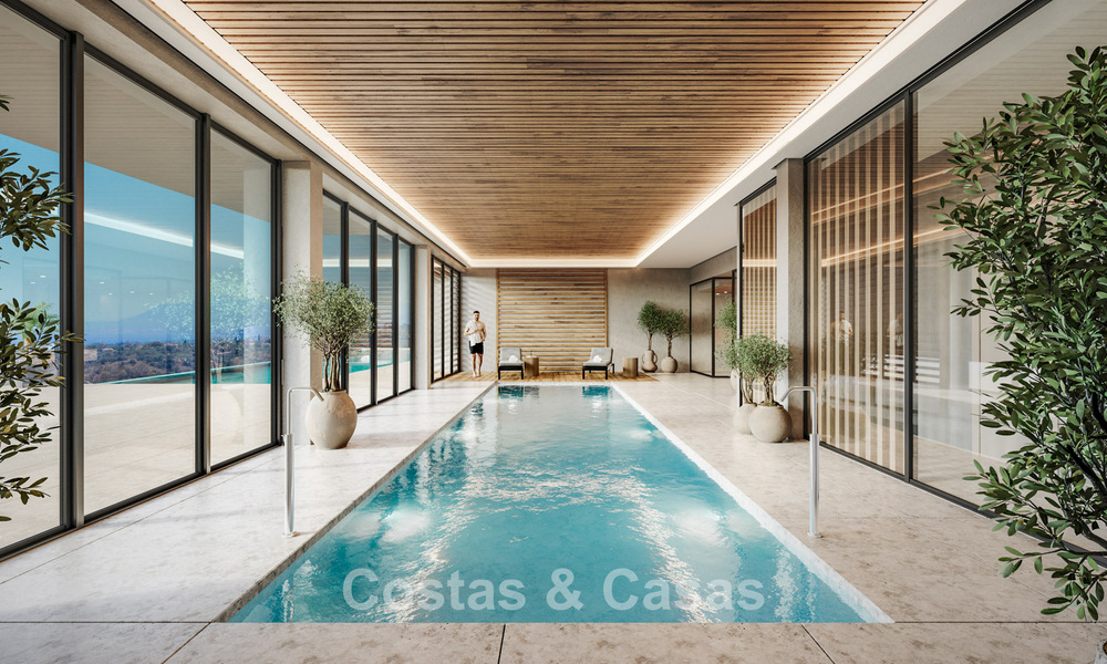 Lancering! Moderne schakelvilla’s met zeezicht in een exclusieve resortstijl te koop in Elviria, Oost-Marbella 793152