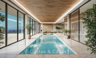 Lancering! Moderne schakelvilla’s met zeezicht in een exclusieve resortstijl te koop in Elviria, Oost-Marbella 793152 