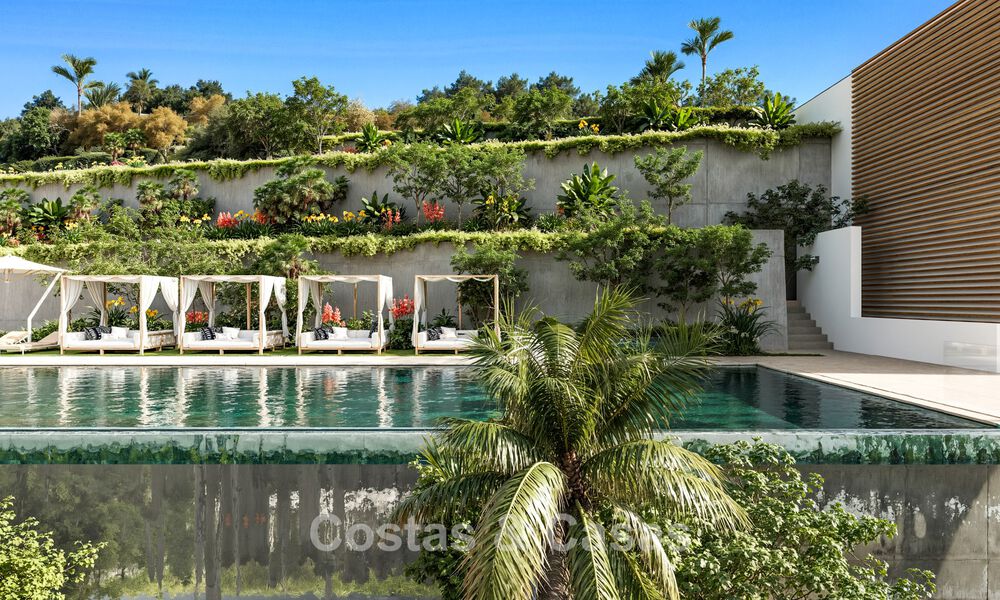 Lancering! Moderne schakelvilla’s met zeezicht in een exclusieve resortstijl te koop in Elviria, Oost-Marbella 793155