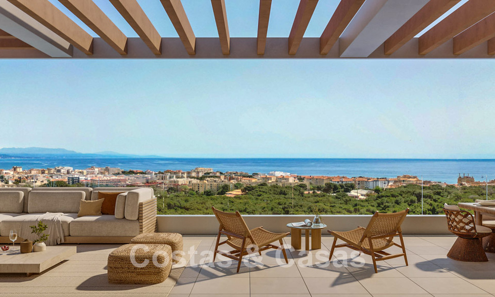 Moderne nieuwbouwappartementen met ruim terras en zeezicht te koop in Torremolinos, Malaga, Costa del Sol 793807