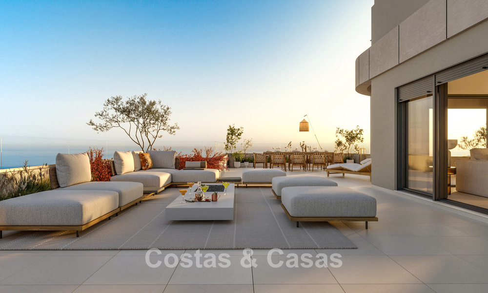 Eigentijdse nieuwbouwappartementen met zeezicht te koop in Torremolinos, Malaga, Costa del Sol 793820