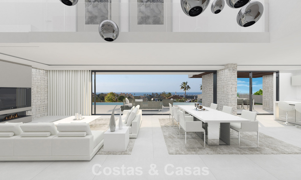 Moderne luxevilla met panoramisch zeezicht te koop op de New Golden Mile, tussen Marbella en Estepona 794035