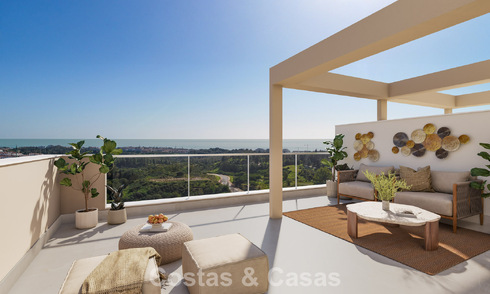 Nieuwe, moderne appartementen met fenomenaal uitzicht te koop in Mijas Costa, Costa del Sol 794611