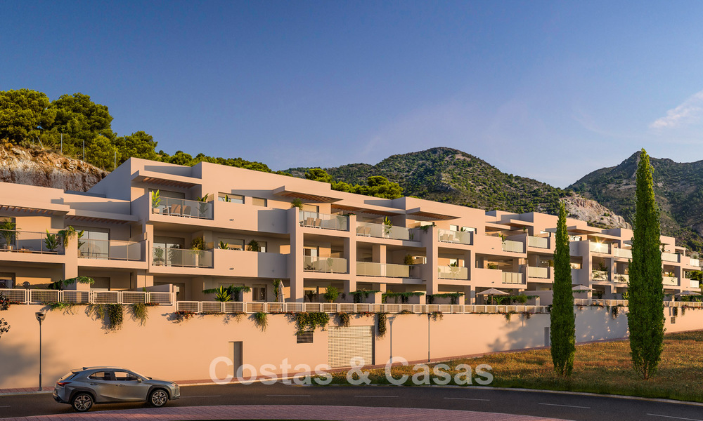 Moderne appartementen te koop in een eigentijds bouwproject met zeezicht in Benalmadena, Costa del Sol 794916