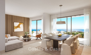 Moderne appartementen met panoramisch zeezicht te koop in een golfgebied in Mijas Costa, Costa del Sol 794783 