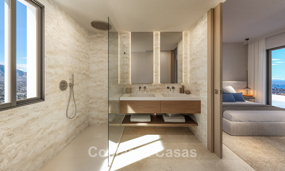 Moderne appartementen met panoramisch zeezicht te koop in een golfgebied in Mijas Costa, Costa del Sol 794784