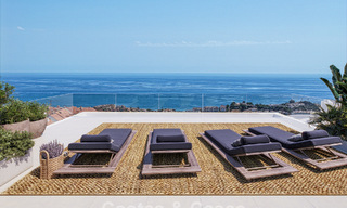 Exclusieve, geschakelde villa’s met zeezicht te koop in een begeerde golfomgeving in Mijas, Costa del Sol 795281 