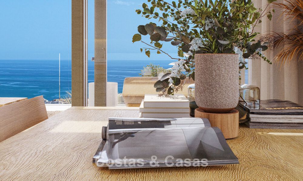 Exclusieve, geschakelde villa’s met zeezicht te koop in een begeerde golfomgeving in Mijas, Costa del Sol 795290