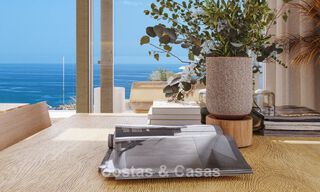 Exclusieve, geschakelde villa’s met zeezicht te koop in een begeerde golfomgeving in Mijas, Costa del Sol 795290 