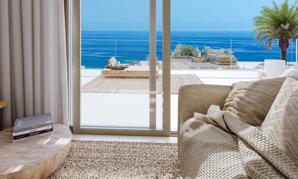 Exclusieve, geschakelde villa’s met zeezicht te koop in een begeerde golfomgeving in Mijas, Costa del Sol 795300