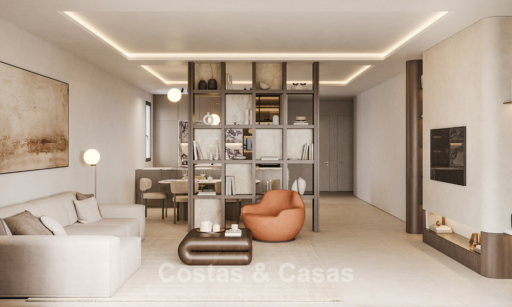 Moderne luxe nieuwbouwappartementen te koop op loopafstand v/h strand en dicht bij Estepona stad o/d New Golden Mile 795536