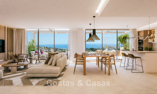 Exclusieve nieuwbouwappartementen met panoramisch golf- en zeezicht te koop in Benalmadena, Costa del Sol 795446 