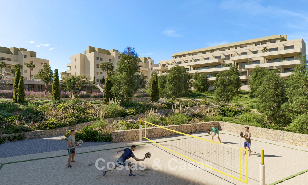 Moderne, luxe nieuwbouwappartementen te koop met zeezicht in Mijas Costa, Costa del Sol 796022