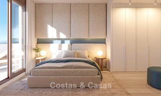 Moderne, luxe nieuwbouwappartementen te koop met zeezicht in Mijas Costa, Costa del Sol 796029 