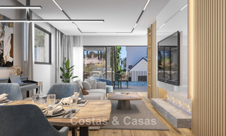 Gloednieuwe, moderne luxevilla met zeezicht te koop aan de strandzijde ten oosten van Marbella centrum 796222 