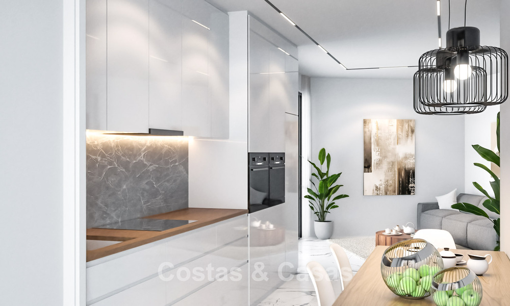 Gloednieuwe, moderne luxevilla met zeezicht te koop aan de strandzijde ten oosten van Marbella centrum 796223