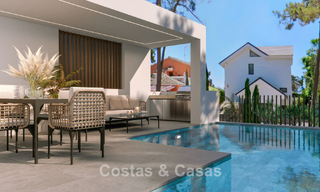 Gloednieuwe, moderne luxevilla met zeezicht te koop aan de strandzijde ten oosten van Marbella centrum 796228 